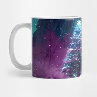 Winter Holiday Chrismas tree Landscap gift designs Series 08 Mug